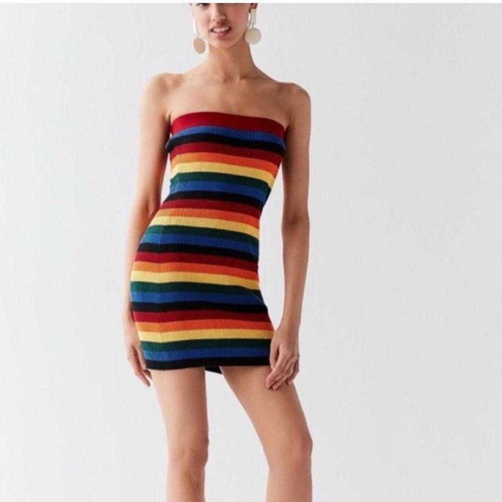 Urban Outfitters Rainbow Stripe Dress